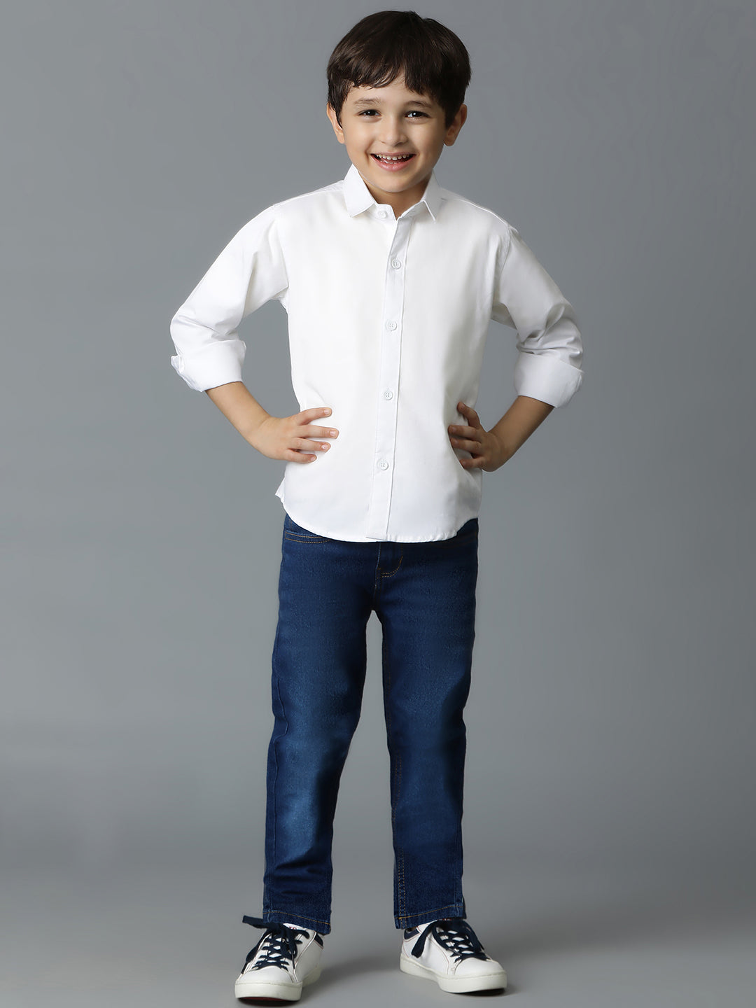 Boys Slim Fit Stretchable Denim Lycra Jeans – Pack of 2 (Blue & Light Blue)