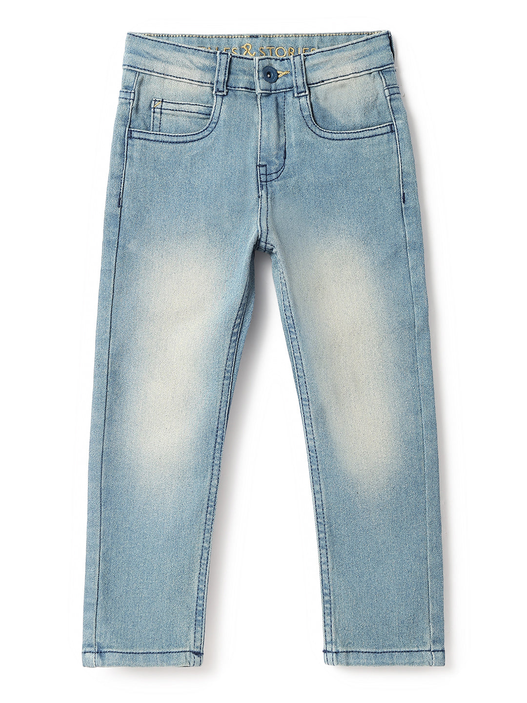 Boys Light Blue Rinse Casual Denim Jeans