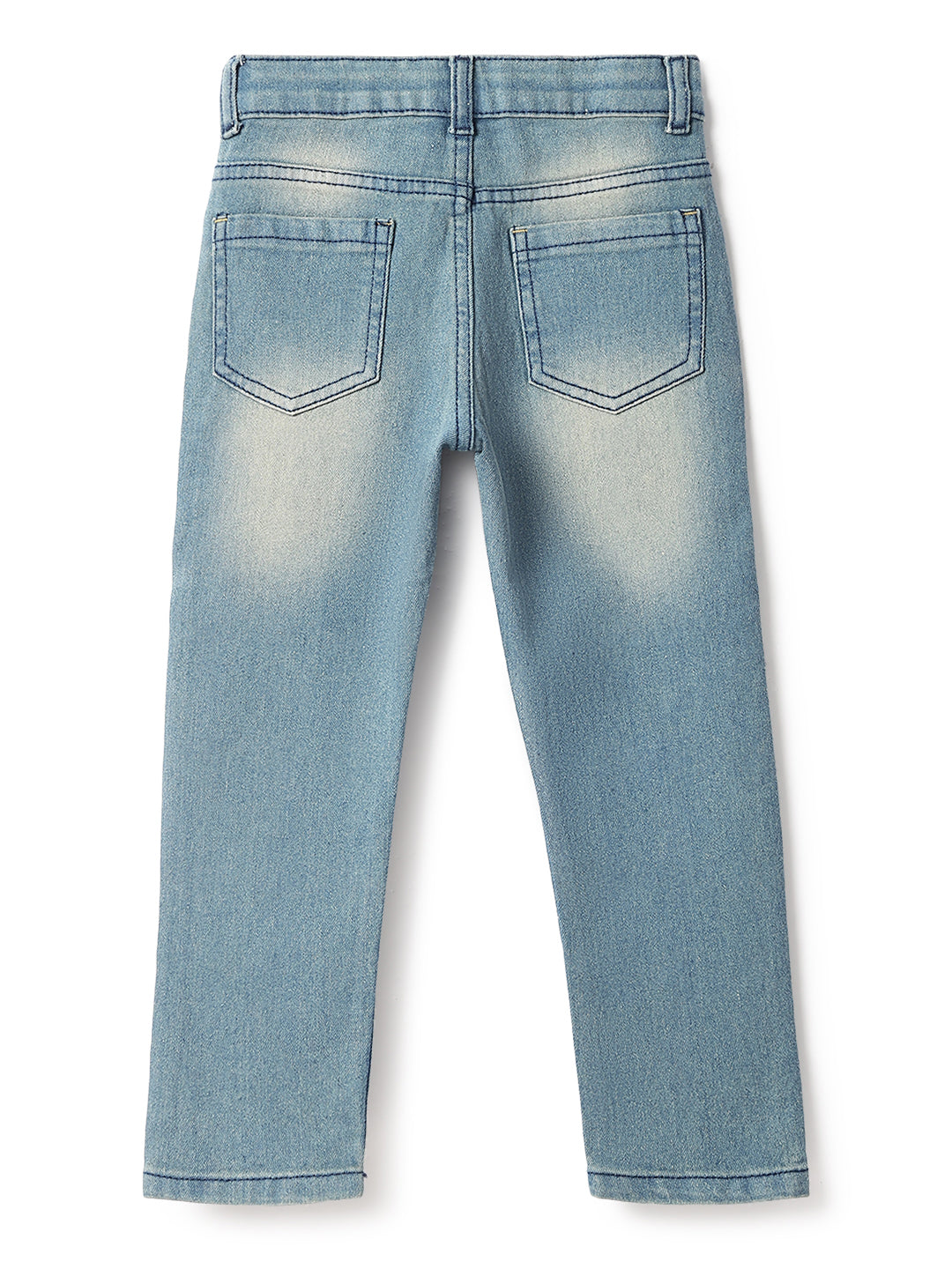 Boys Light Blue Rinse Casual Denim Jeans