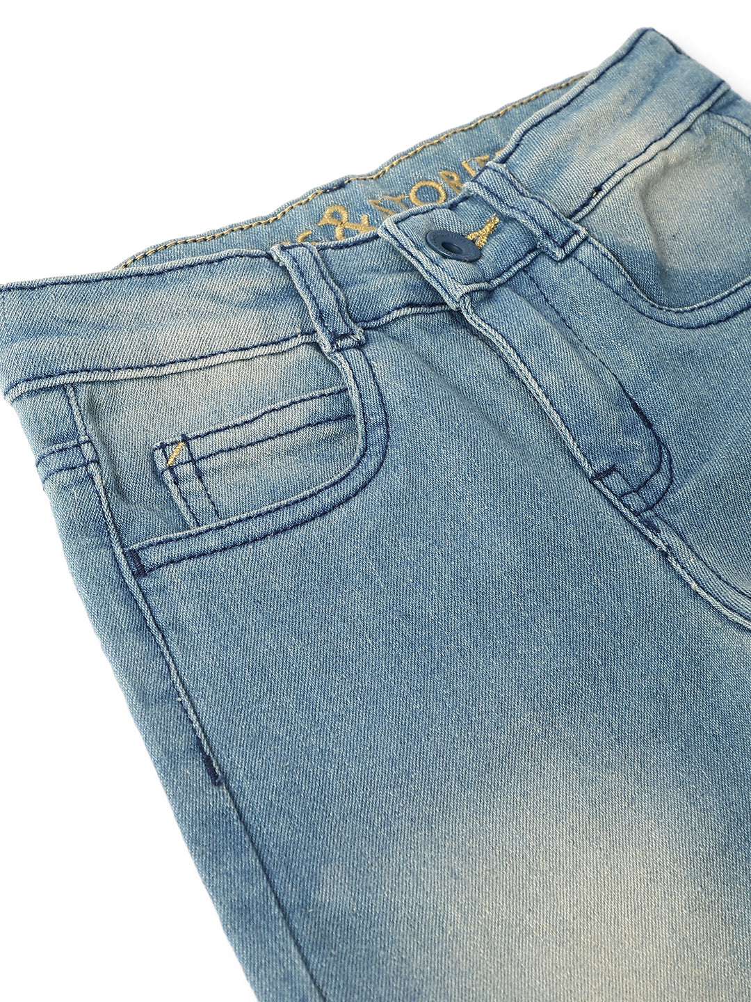 Boys Light Blue Rinse Casual Denim Jeans