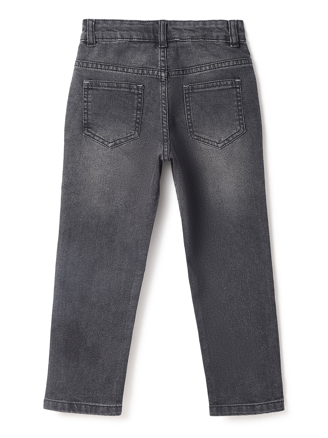 Boys Black Denim Slim Fit Jeans