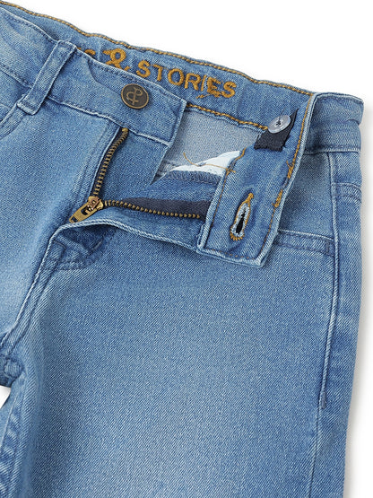 Boys Light Blue Slim Fit Denim Jeans