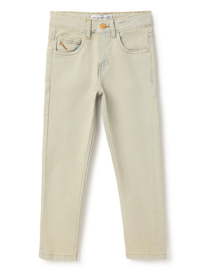 Boys Light Blue Slim Fit Basic Casual Denim Jeans