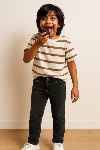 Boys Grey Slim Fit Jeans