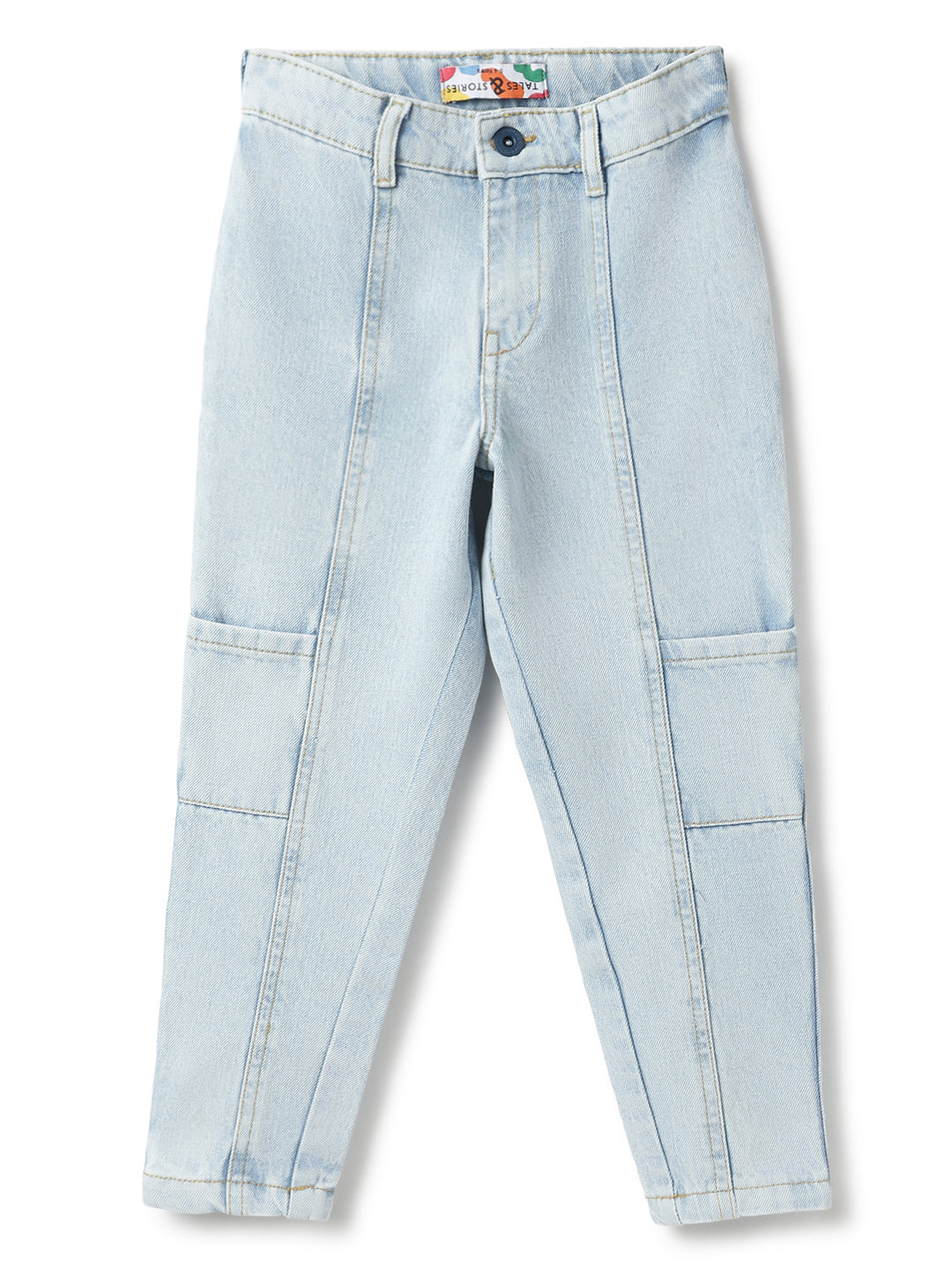 Boys Light Blue Denim  Slouchy Fit Jeans