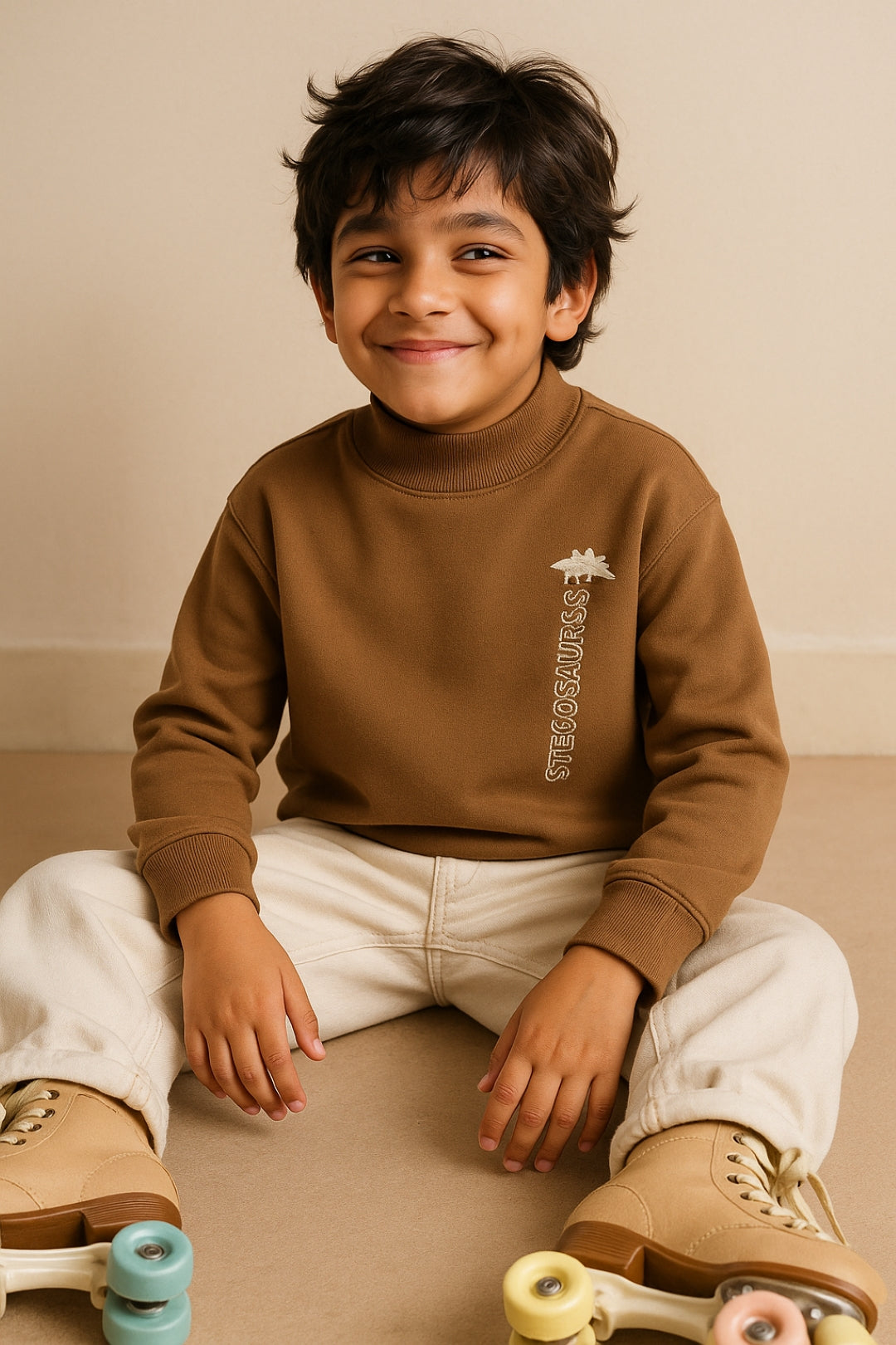 Boys Browan Printed Cotton Sweatshirt