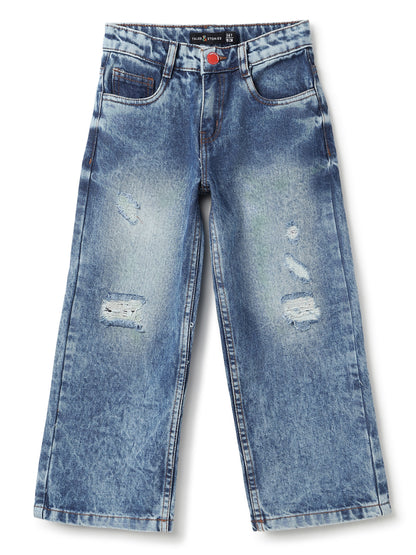 Boys Blue Denim Dad Fit Jeans