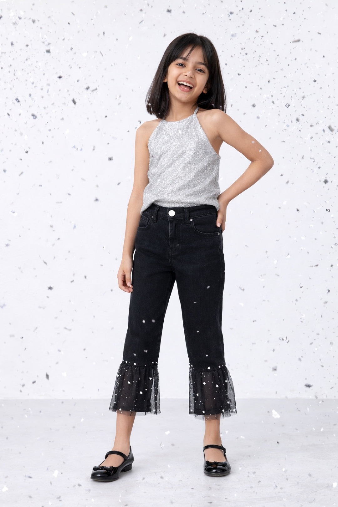 Girls Black Skinny Fit Jeans