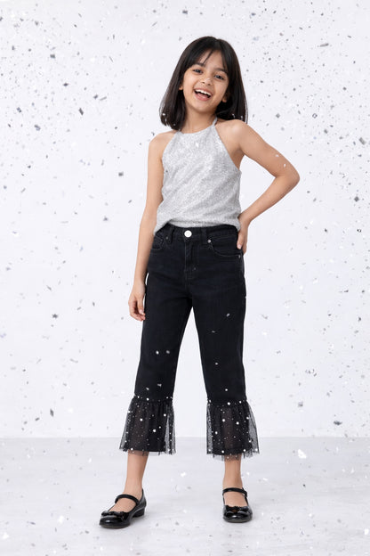Girls Black Skinny Fit Jeans