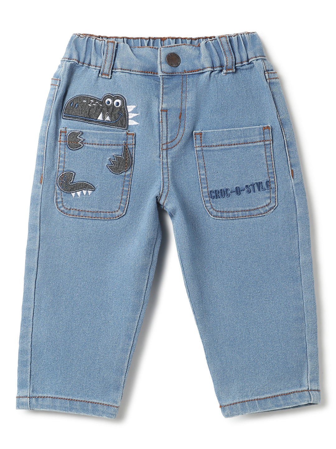Boys Light Blue Denim Slim Fit Jeans