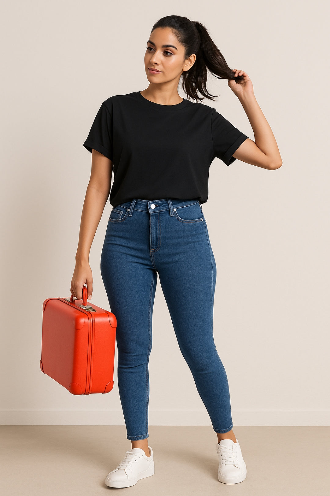 Women Denim Lycra Blue Washed Jeans