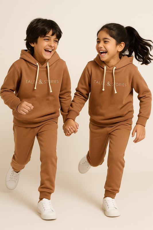 Boys/Girls Brown Sweatshirt Lounge Set