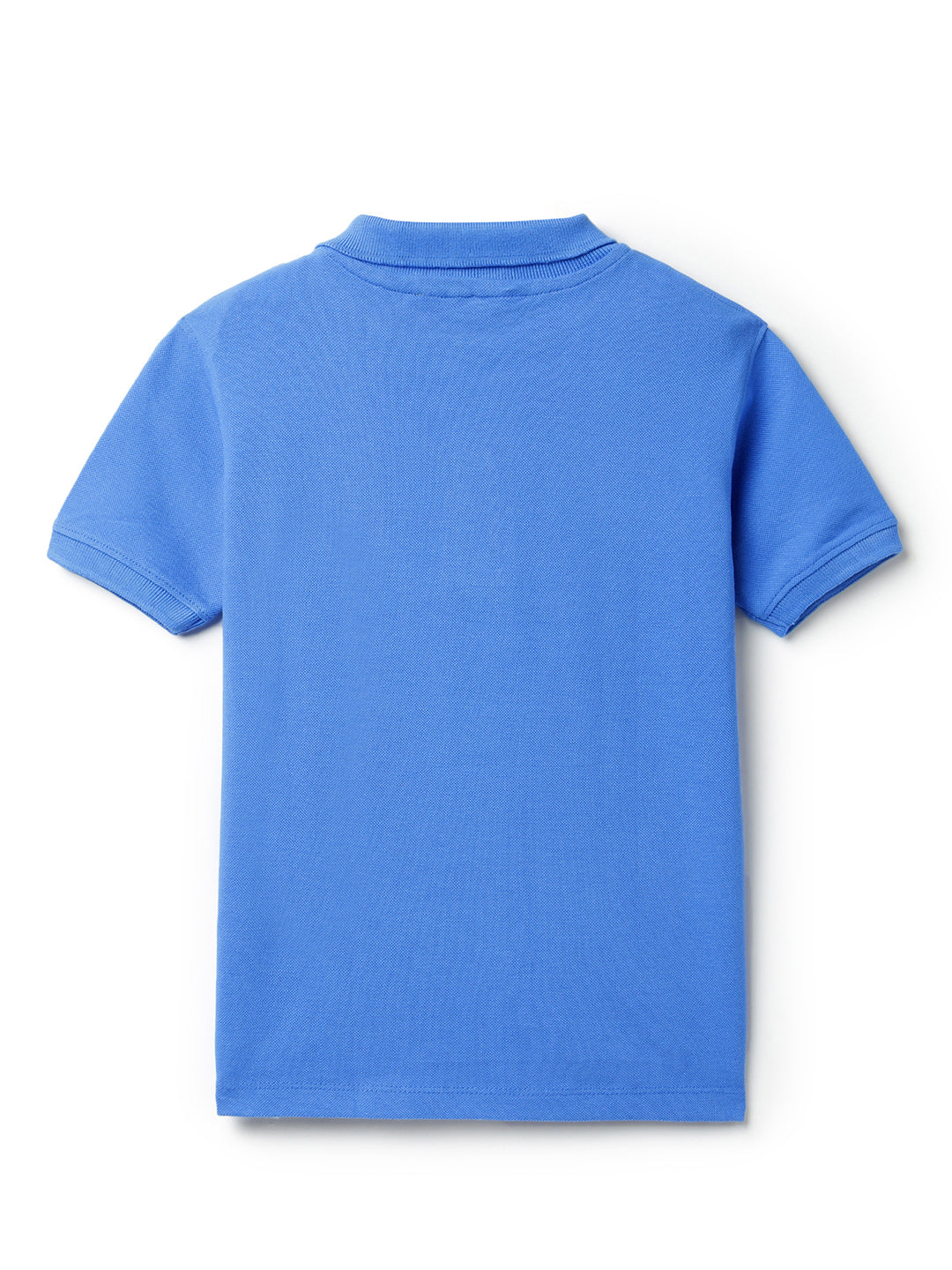 Boys Cotton Blue T-Shirt With Blue Denim Washed Regular Fit Jeans
