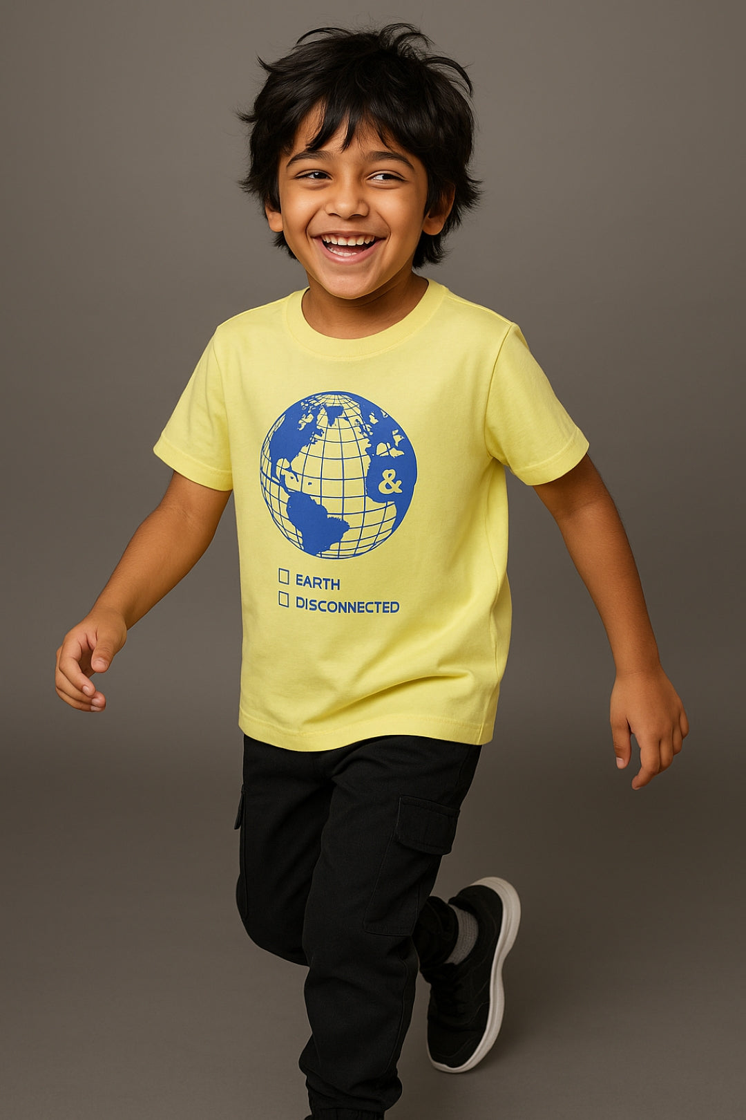 Boys Cotton Light Green Printed T-Shirt