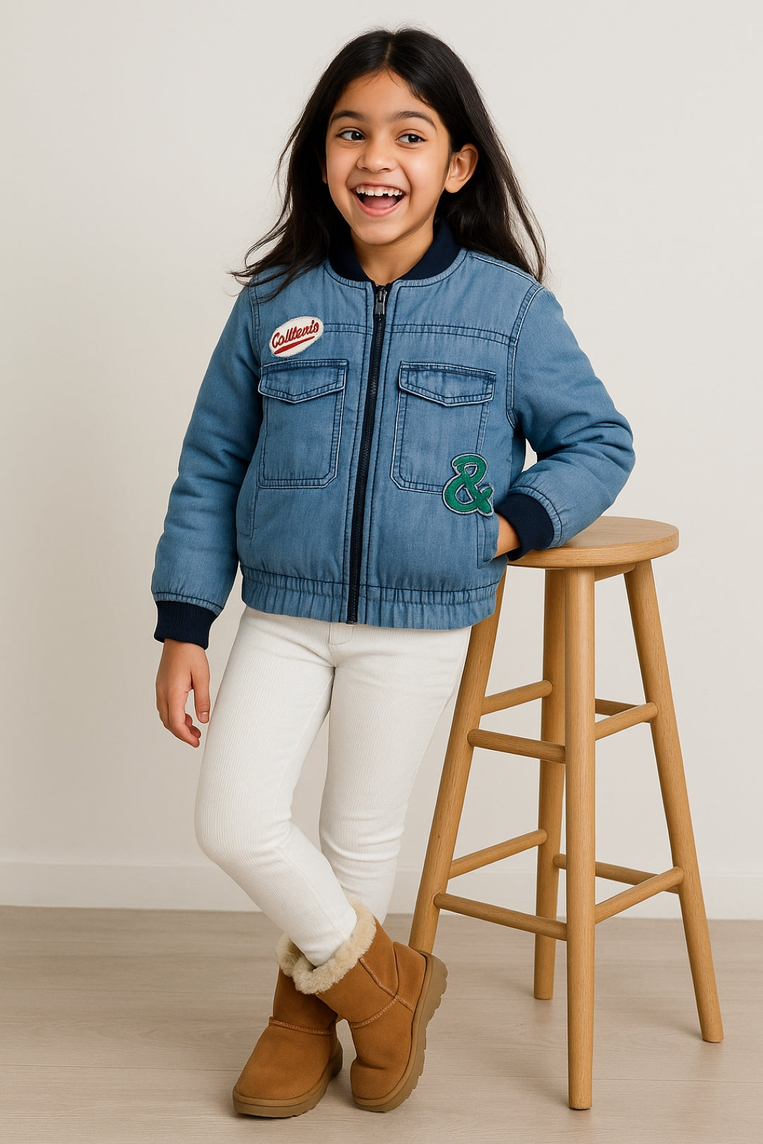 Unisex Blue Puffer Jacket