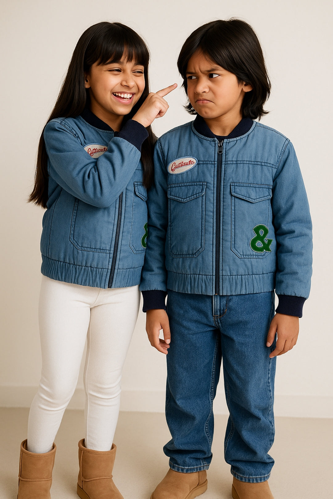 Unisex Blue Puffer Jacket