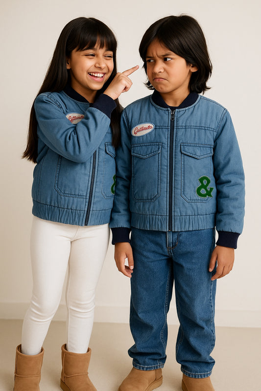 Unisex Blue Puffer Jacket