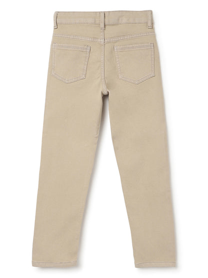 Boys Khaki Cotton Trouser
