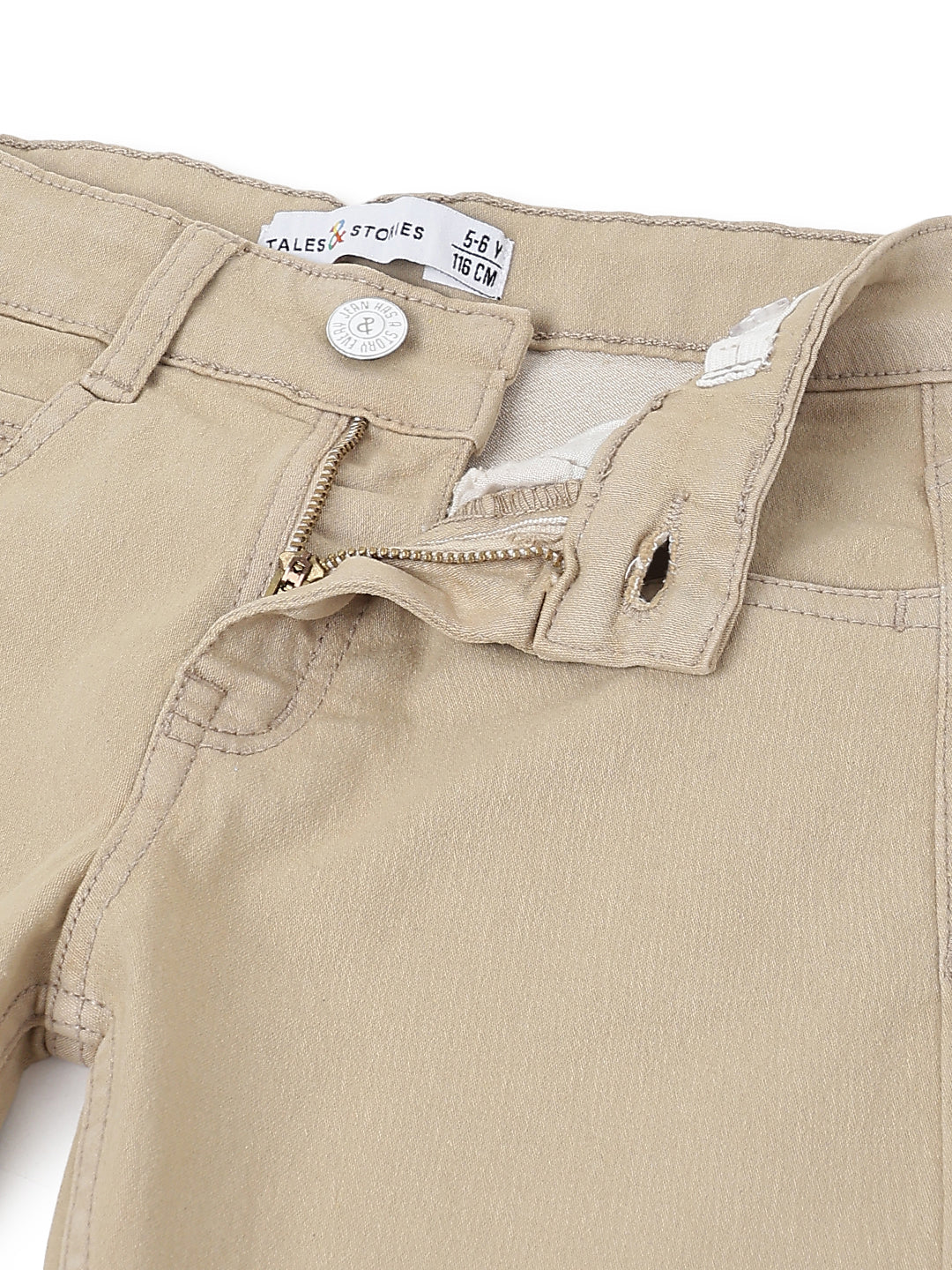 Boys Khaki Cotton Trouser