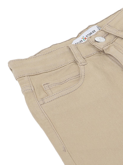 Boys Khaki Cotton Trouser