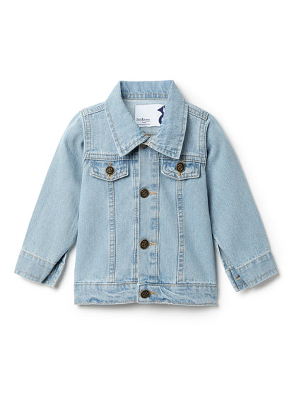 Boys & Girls Light Blue Washed Denim Jacket