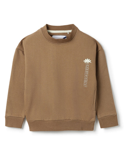 Boys Browan Printed Cotton Sweatshirt