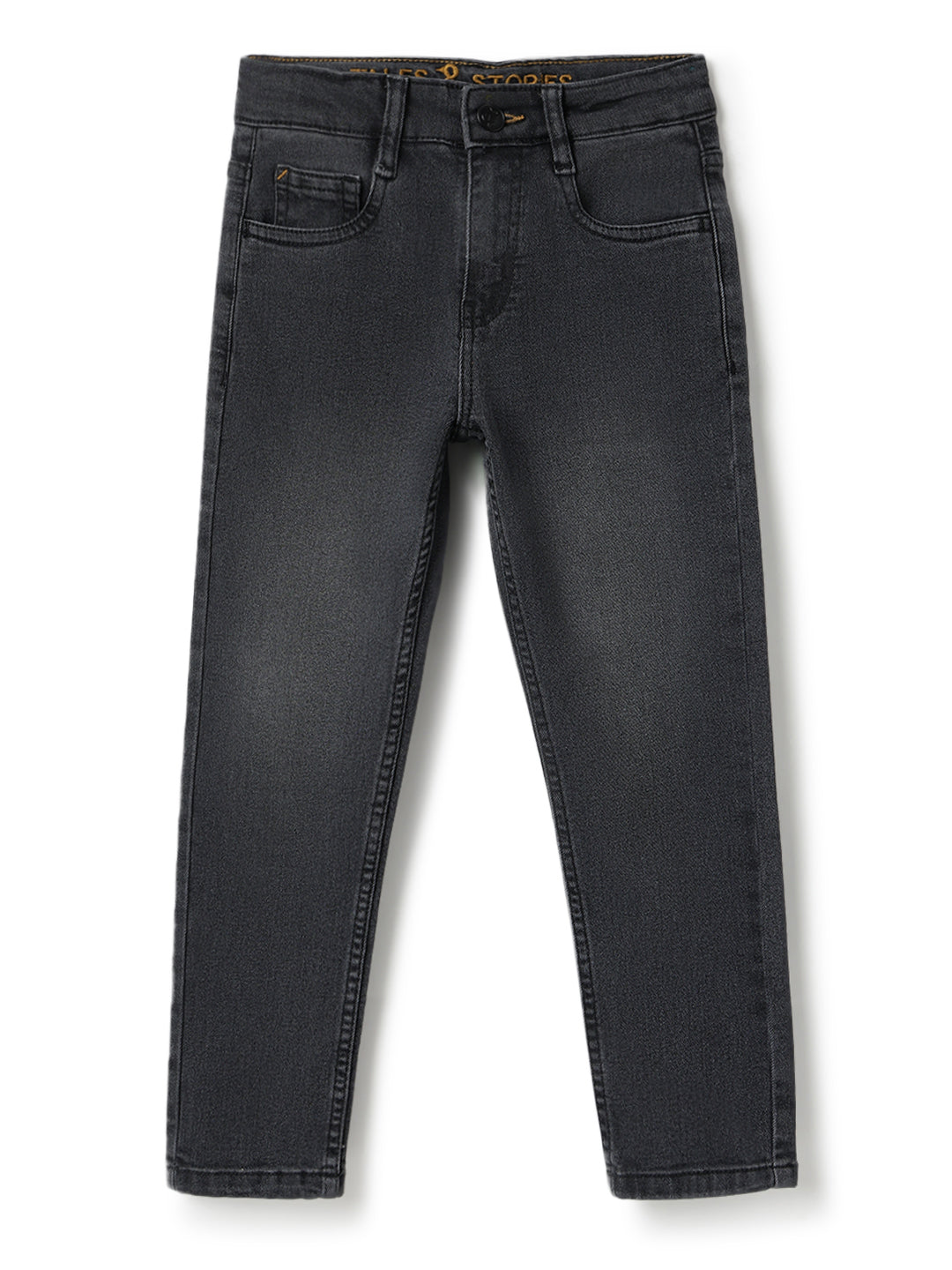 Boys Grey Slim Fit Denim Jeans