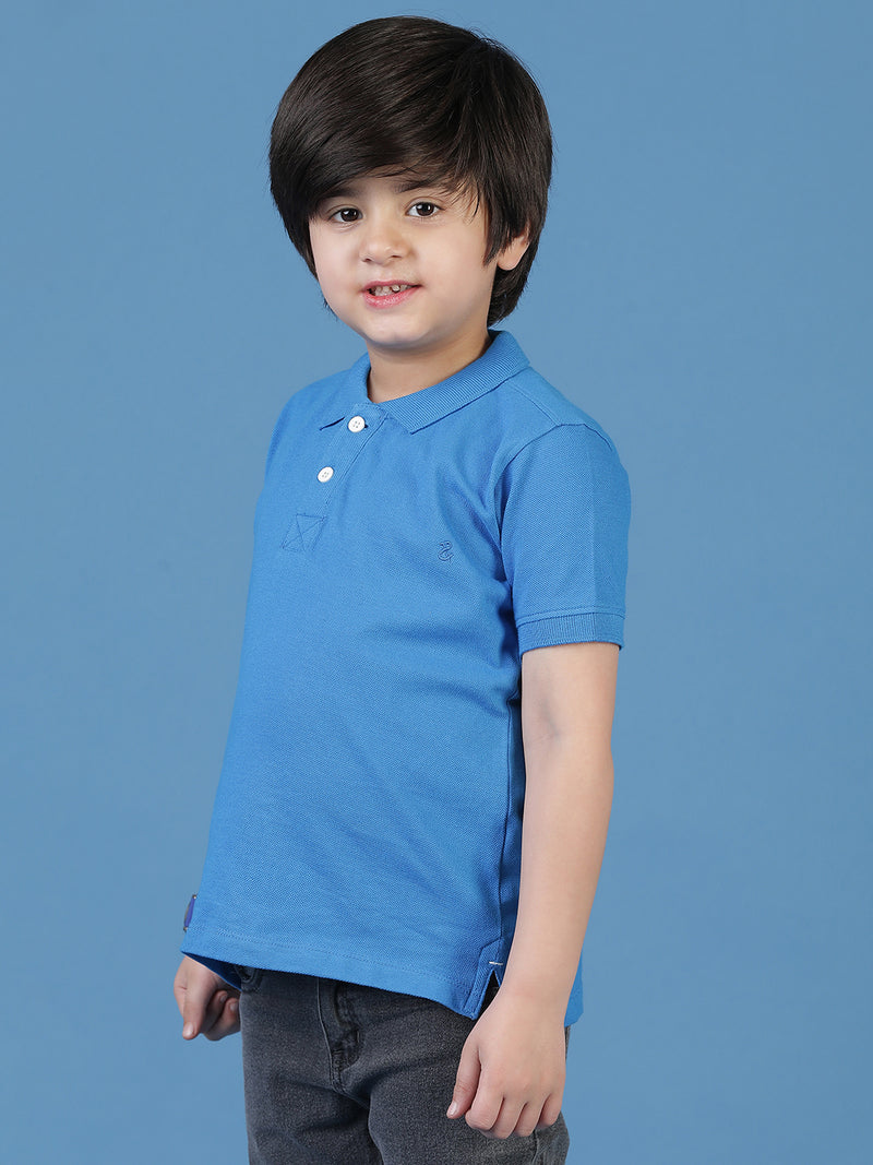 Boys Blue Polo T-Shirt