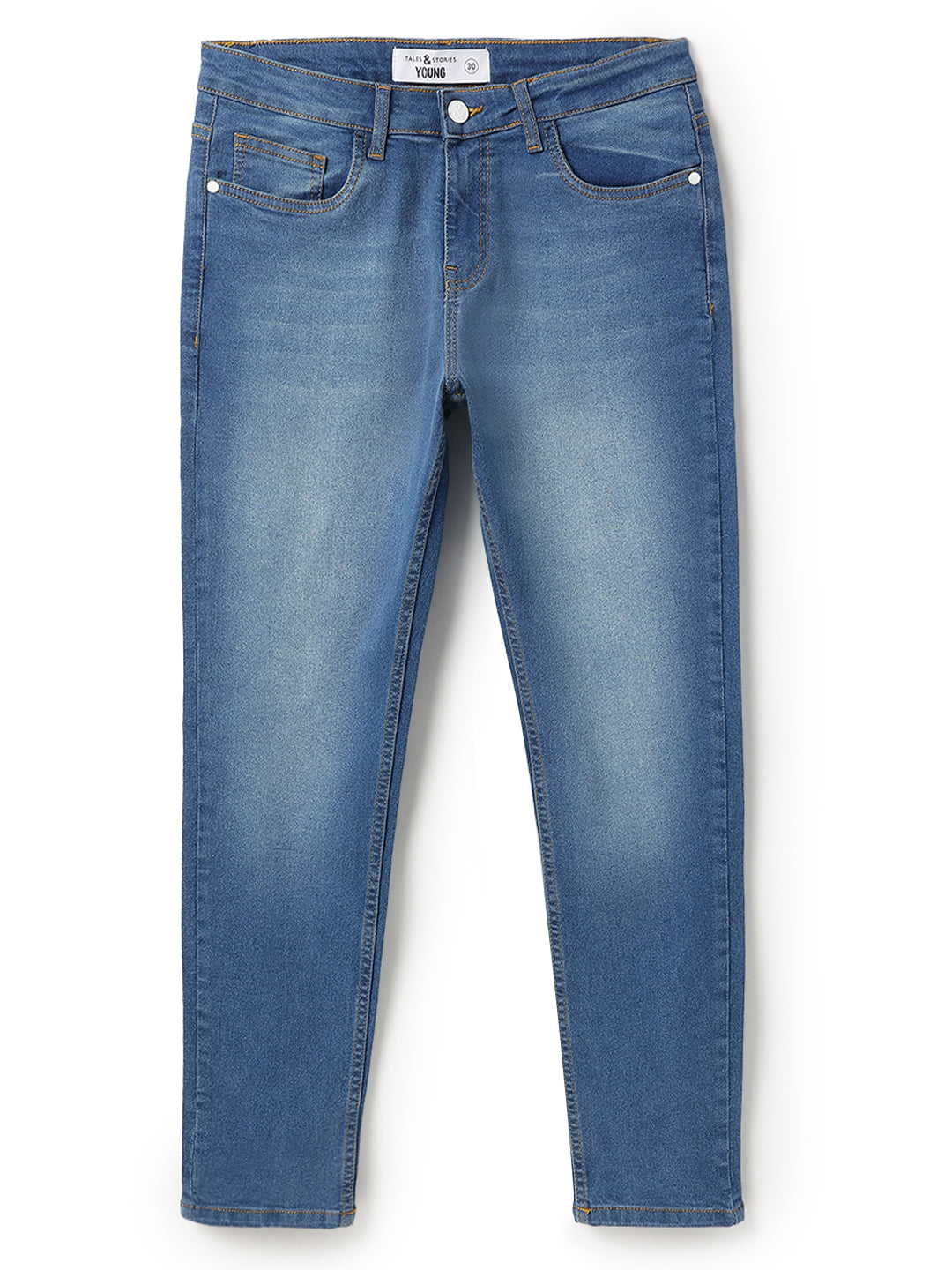 Women Denim Lycra Blue Washed Jeans
