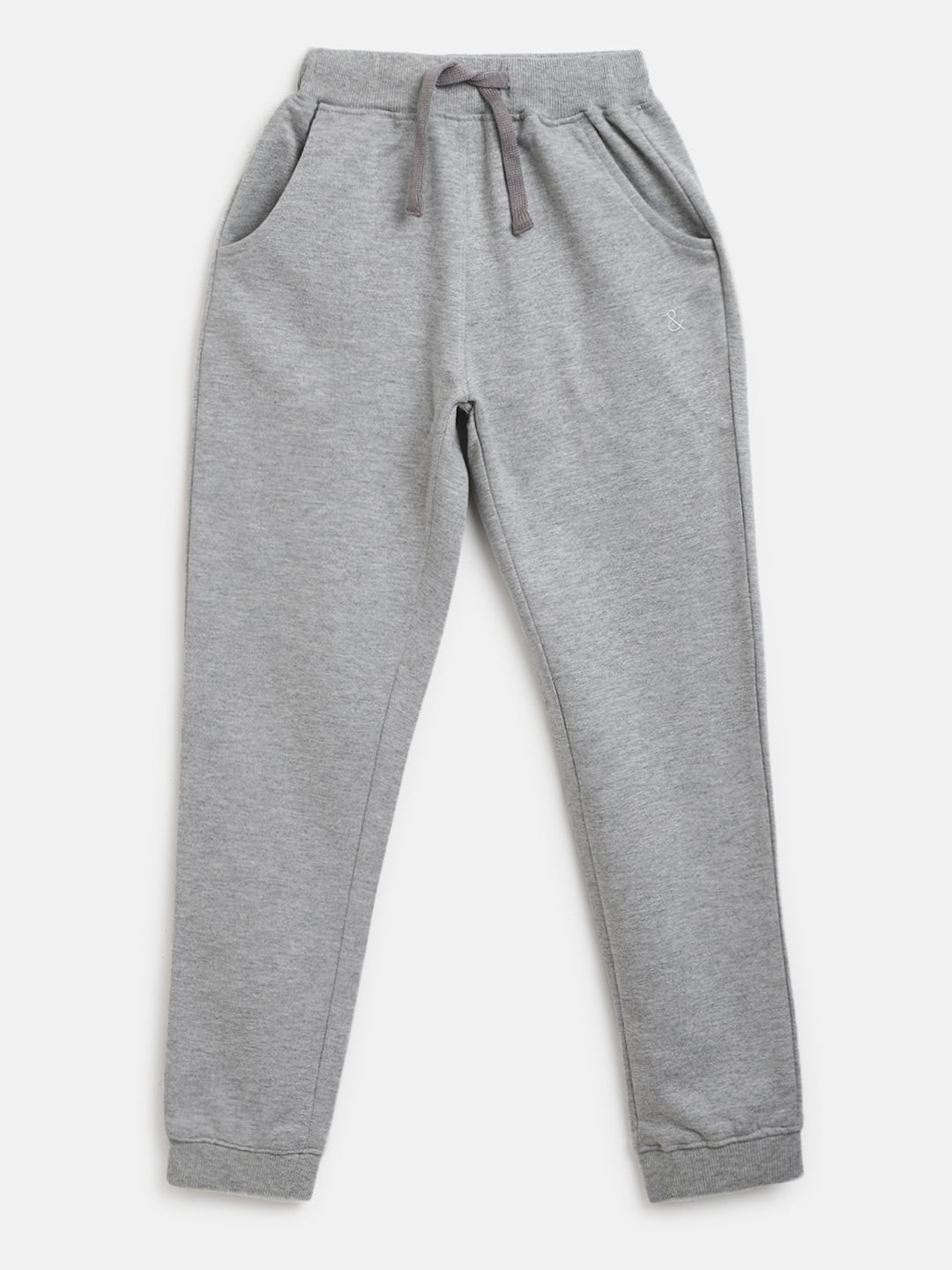 Boys Cotton Light Grey Joggers