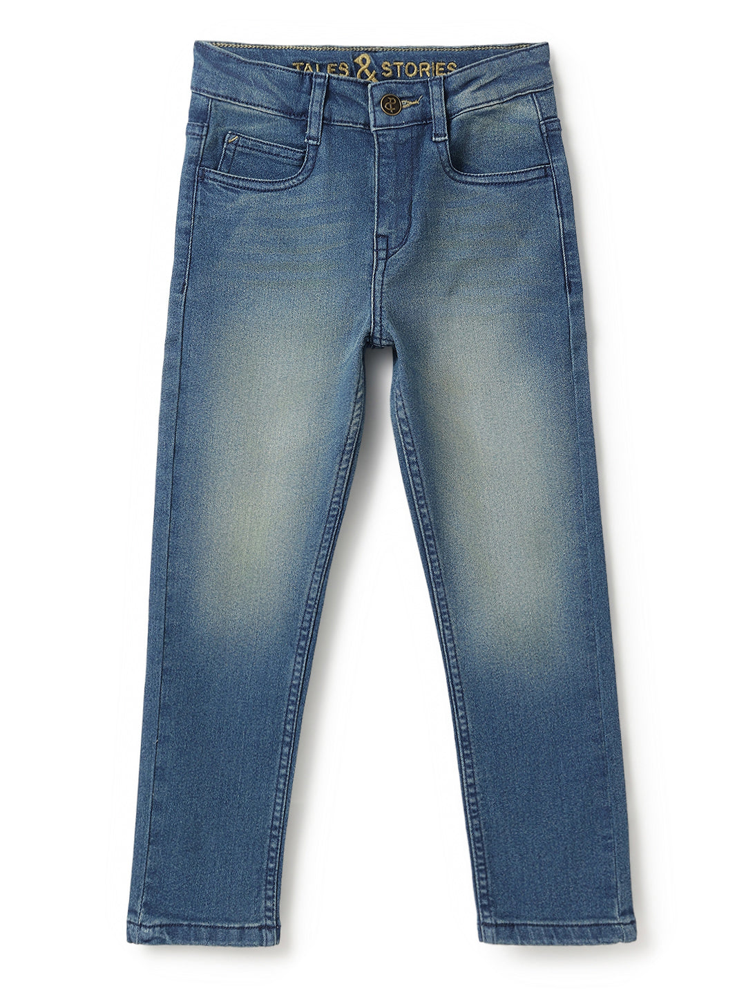 Boys Light Blue Rinse Casual Denim Jeans