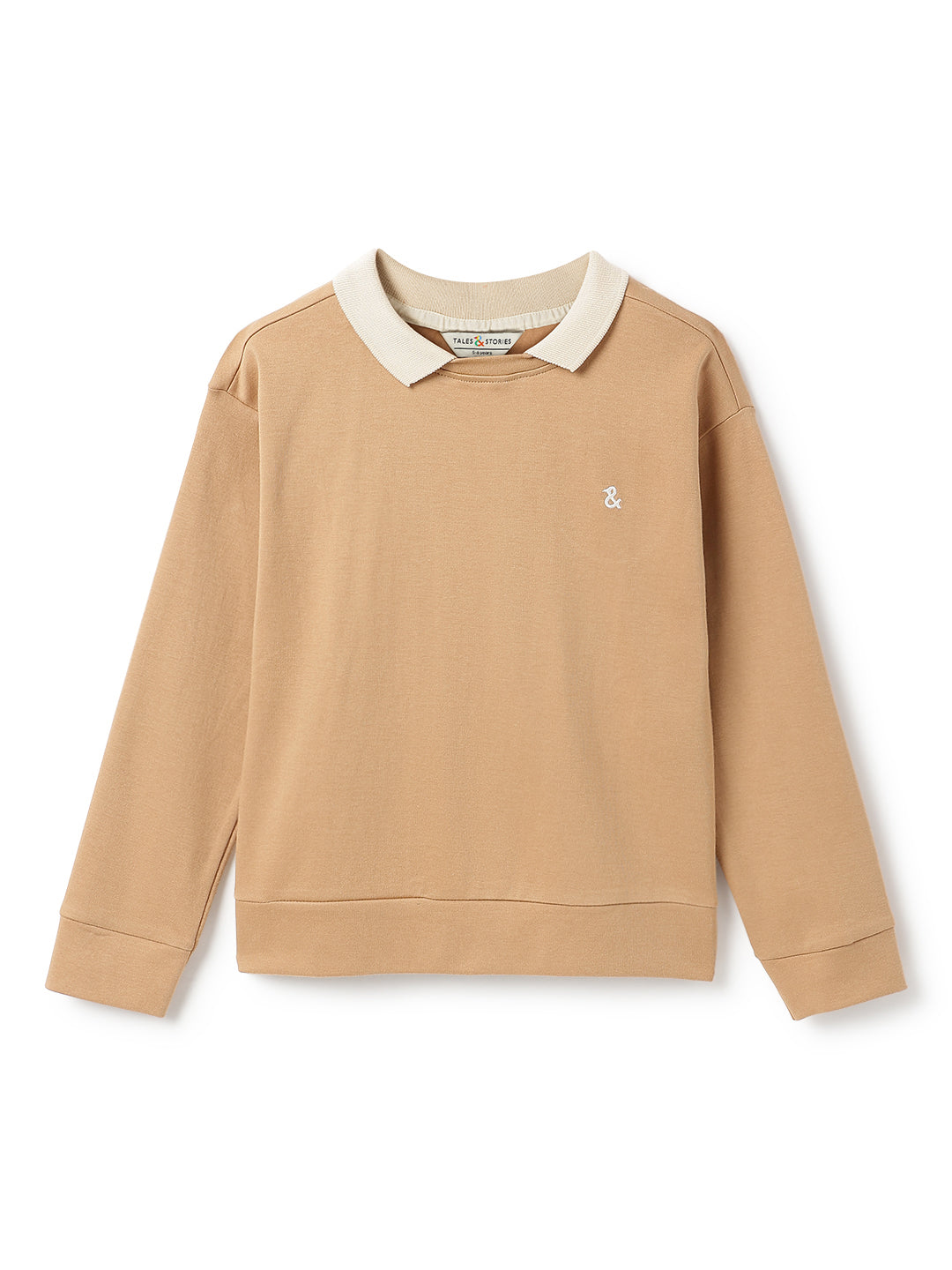 Boys Cotton Brown Solid Polo T-Shirt