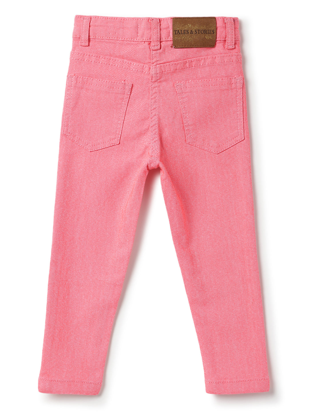 GIRLS SLIM FIT NEON PINK TROUSER