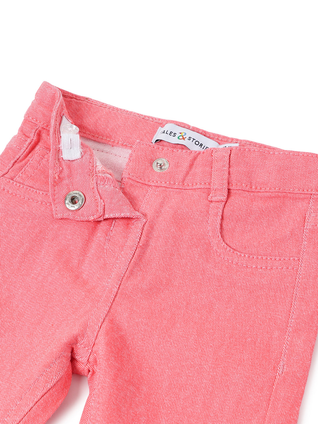 GIRLS SLIM FIT NEON PINK TROUSER