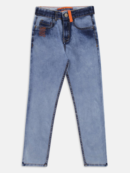 Boys Mid Blue Slim Fit Jeans