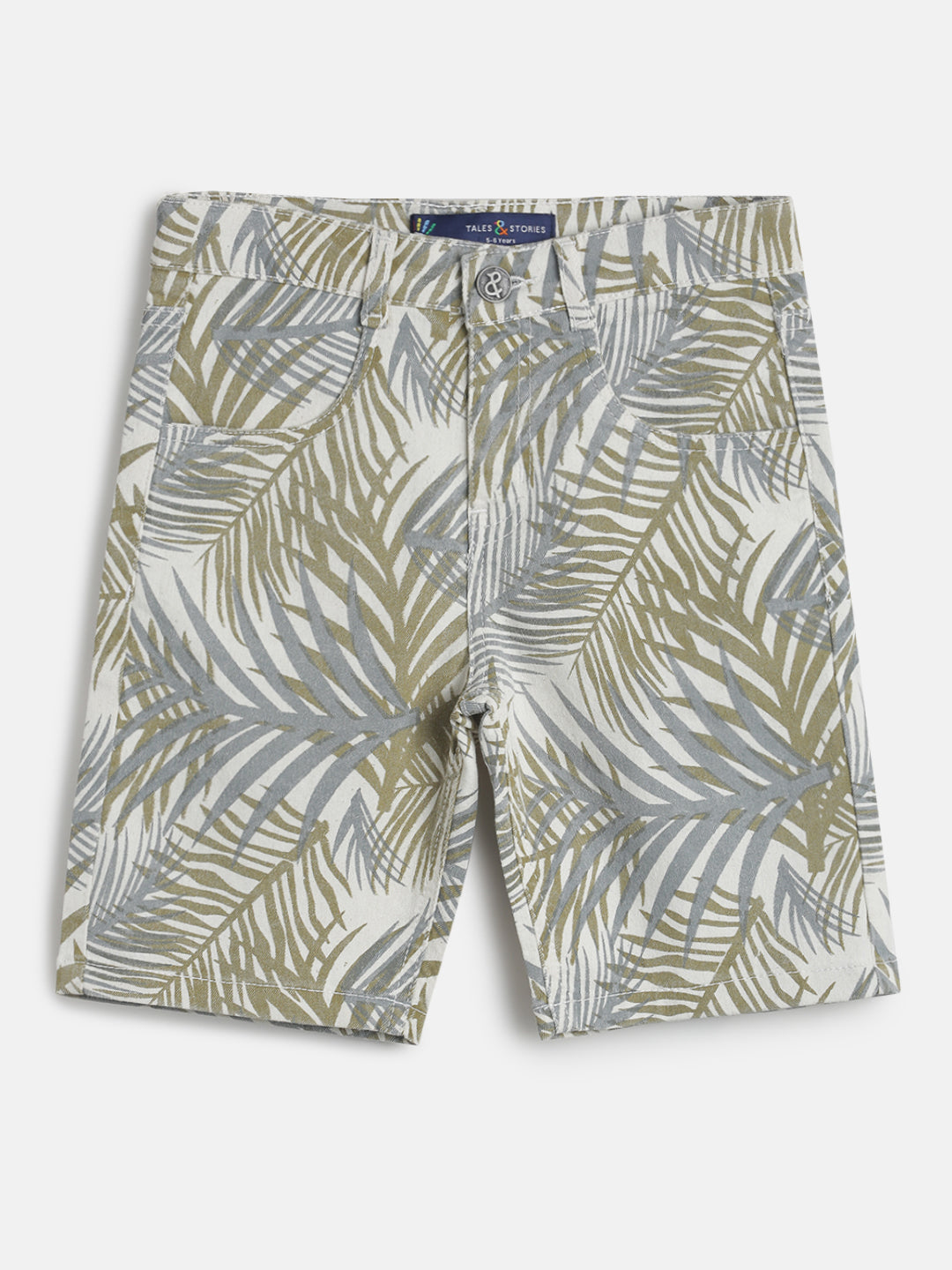 Boys Olive Shirt and Shorts Clothing Set