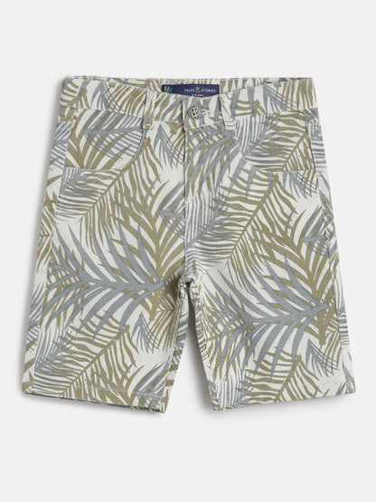 Boys Olive Shirt and Shorts Clothing Set