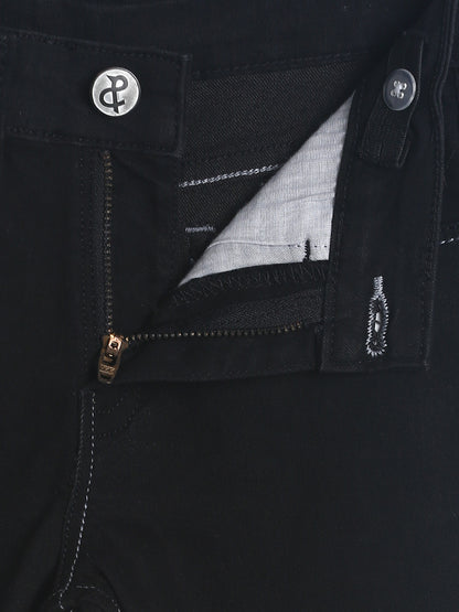 Boys Black Denim Slim Fit Jeans