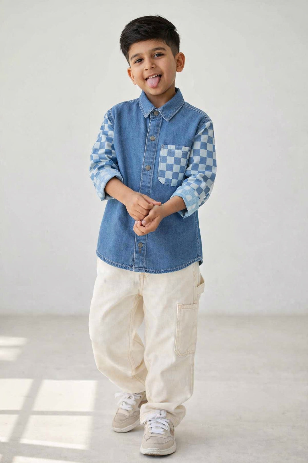 Boys Blue Denim Shacket