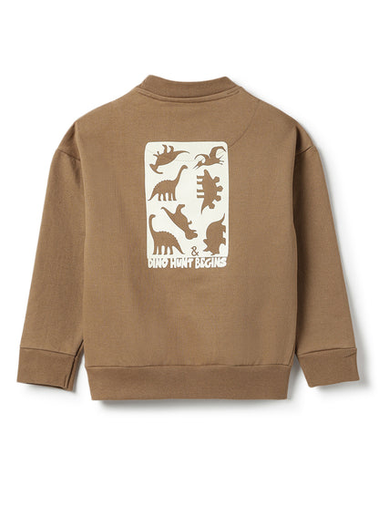 Boys Browan Printed Cotton Sweatshirt