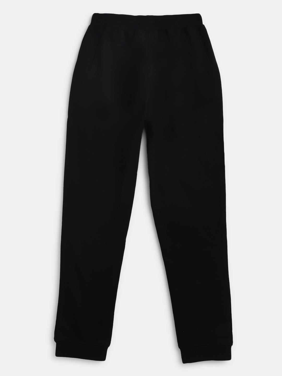 Boys Black Cotton Joggers