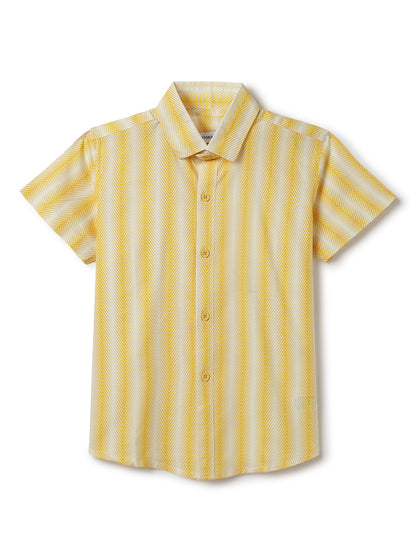 Boys Yellow Shirt and Blue Jeans Clothing Set