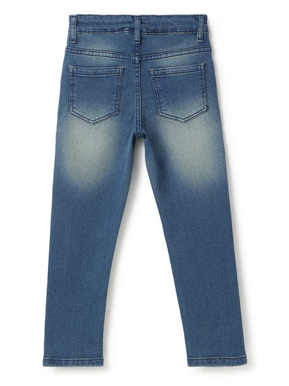 Boys Light Blue Rinse Casual Denim Jeans
