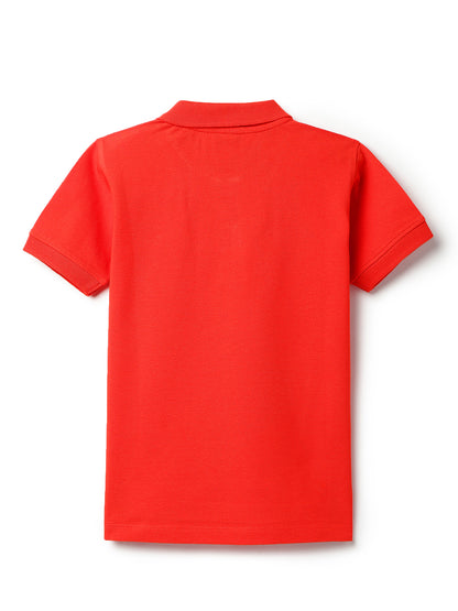 Boys Red Polo T-Shirt
