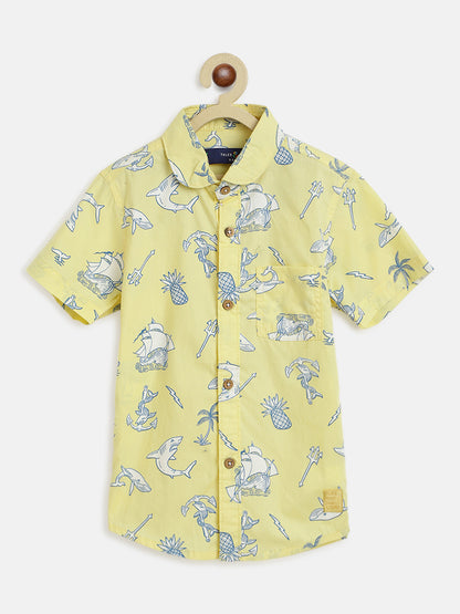 Boys Yellow Shirt and Blue Jeans Clothing Set