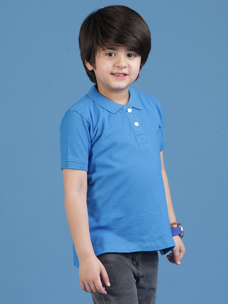 Boys Blue Polo T-Shirt