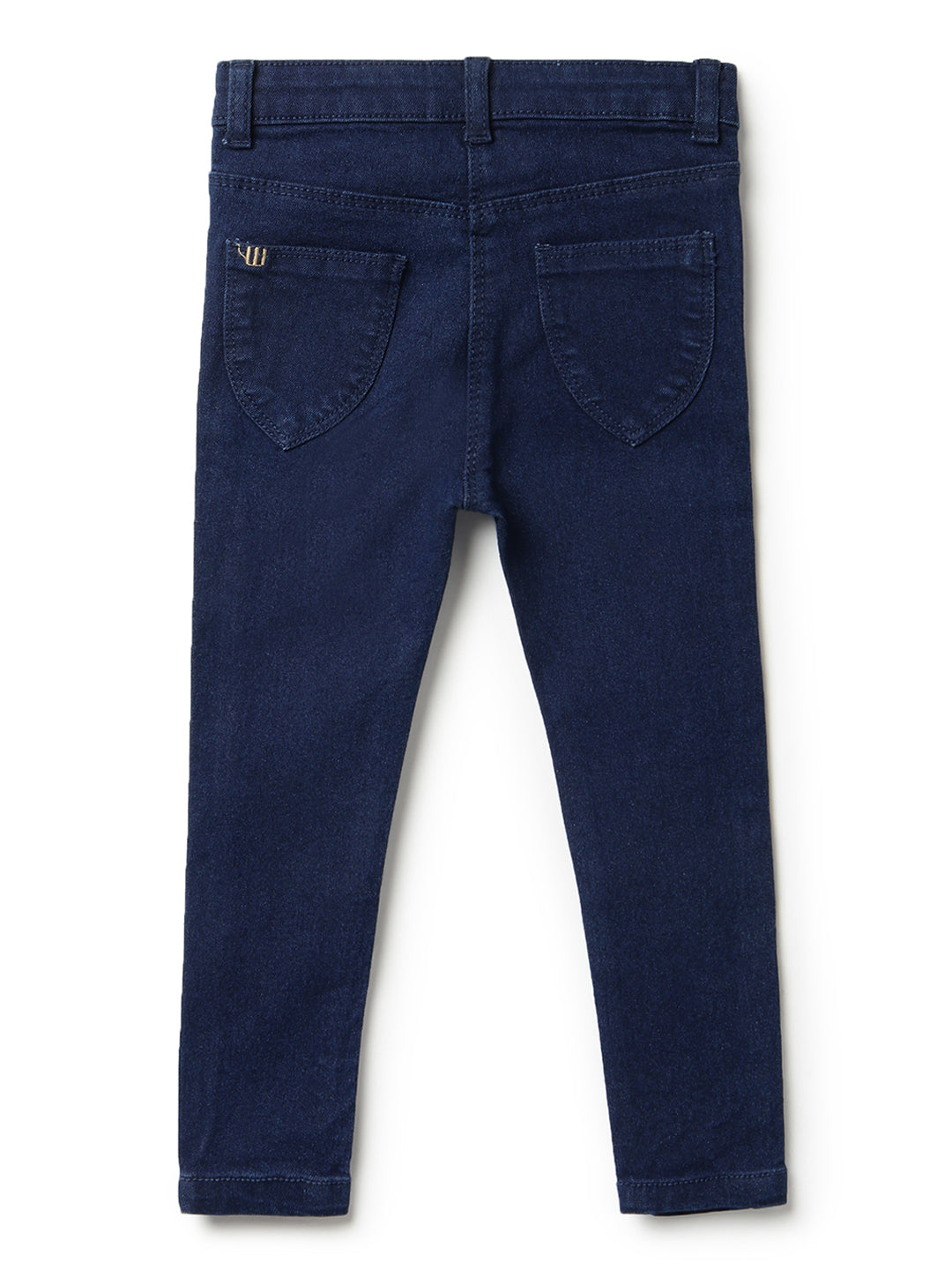 Girls Dark Blue Slim Fit Jeans