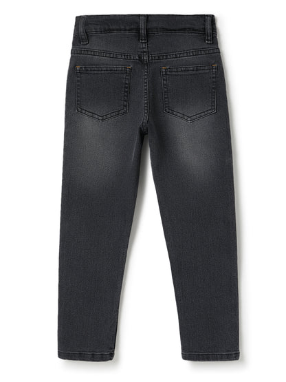 Boys Grey Slim Fit Denim Jeans