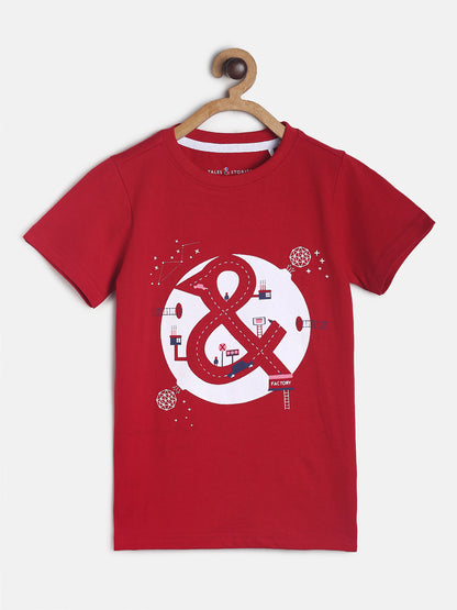 Boys Red T-Shirts and Blue Jeans Clothing Set