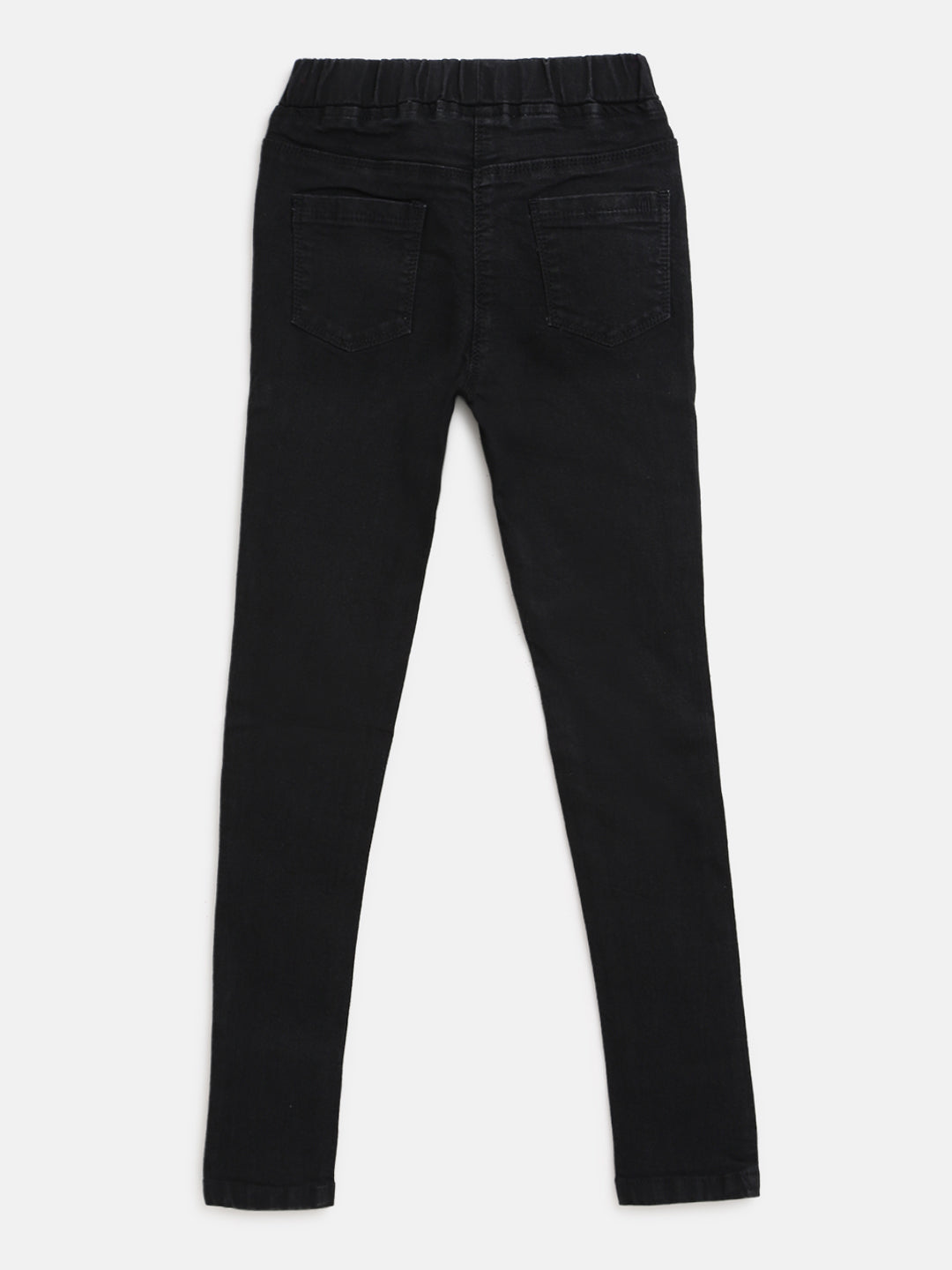 Girls Black Skinny Fit Jeggings